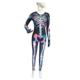 thumbnail image 3 of HOWPAY Adult Halloween Costumes Skeletal Frame Bodysuit Cosplay Outfit Bone Anatomy One Piece Jumpsuit For Adults Masquerade Party Wear Halloween Costumes XXXXL, 3 of 4