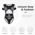 thumbnail image 4 of Goofa The Binding of Isaac Printed Women Rash Guard Short Sleeve,Tummy control Swimsuit Surfing Swimsuit Bathing Suit One Piece Swimsuit UPF 50-Medium, 4 of 7