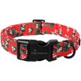 thumbnail image 1 of Collar de perro Aring Pet ajustable de algodón rojo navideño de 2,5 cm, 1 of 5