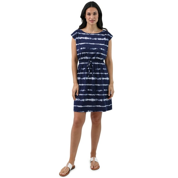 Chaps Women's Cap Sleeve Jersey Knit Dress - Walmart.com