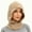 Khaki, variant on Winter Warm Crochet Balaclava for Women Knitted One Piece Beanie Hat Neck Warmer Head Wrap Pearl Skull Cap