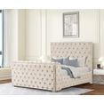 thumbnail image 2 of Encore 4PC Queen Bedroom Set including Manufactured Wood & Fireplace in Beige, 2 of 16