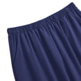 thumbnail image 6 of WULMLEO Womens Casual Straight Leg Ankle Pants Elastic Waist Relaxed Fit Daily Lounge Trousers Navy XL, 6 of 8