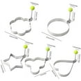 thumbnail image 6 of 5pcs, Egg Rings, Stainless Steel Egg Cooking Rings, Pancake Mold For Frying Eggs And Omelet, Kitchen Gadgets, Kitchen Stuff, Kitchen Accessories, Home Kitchen Items, 6 of 14