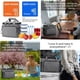 thumbnail image 4 of Bolsa térmica de 15 l, pequeña, para picnic, para el almuerzo, para llevar, para hombre y mujer, impermeable, plegable, para el congelador, para la escuela, el trabajo y el exterior, 30 x 23 x 23 cm,, 4 of 4