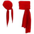 thumbnail image 2 of Pirate Accessories Women Men - Pirate Bandana Head Scarf Hat Belt Sash for Carnival Renaissance Themed Role Playing(Red,33 Inch), 2 of 6