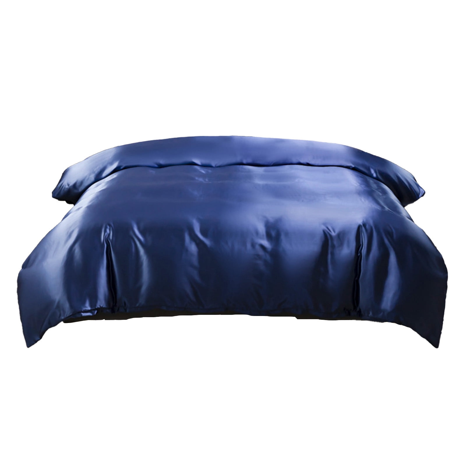 Satin Duvet Cover with Hidden Zipper Closure, King Size Luxury Hotel Style Bedding, Soft Smooth Polyester Fabric, Wrinkle Resistant and Easy Care