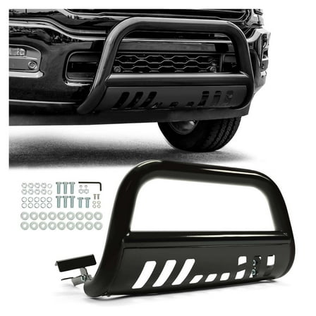 WaiRitoday Compatible with 2009-2023 Dodge Ram 1500 Brush Bull Bar Push Front Bumper Grille Guard