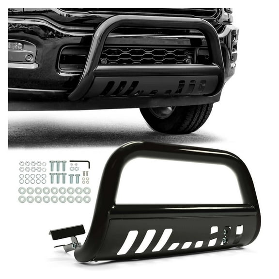 WaiRitoday Compatible with 2009-2023 Dodge Ram 1500 Brush Bull Bar Push Front Bumper Grille Guard