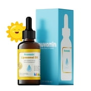 Nuvamin - Liquid Liposomal Vitamin A & D Drops for Toddlers Kids & Adult, 800 IU/mL, 2 Fl.Oz (60ml), 120 Daily Serving, Great Taste - All Natural - High Absorption, Lemon Flavor