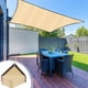 thumbnail image 1 of Sombra solar exterior rectangular color beige arena | Tela de sombra comercial resistente | Toldo transpirable bloqueador UV para patio, jardín, caja de arena, pérgola, patio trasero | PVC, 1 of 8