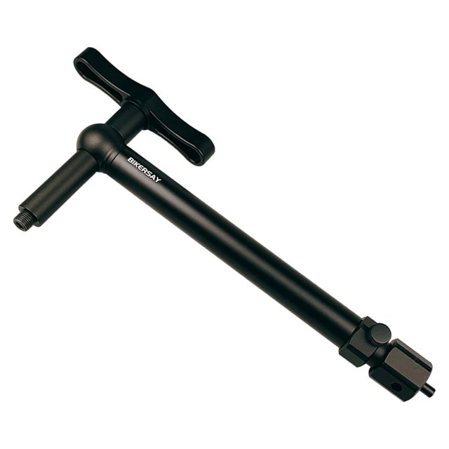Equipo de reparación de herramientas de rango, alisador de bicicleta de aleación de aluminio de alineación de suspensión de cambio de marchas de bici Negro