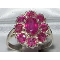 thumbnail image 2 of LBG 10k White Gold Natural Ruby Womens Anniversary Ring - Size 7.25, 2 of 4