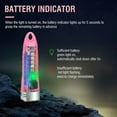thumbnail image 7 of Lksixu Mini LED Flashlight Keychain, 400 Lumens EDC Pocket Flashlight with Multi-function Side Lights, 10 Modes USB Rechargeable IPX6 Waterproof Torch, Transparent Flash Light for Camping Emergency, 7 of 7