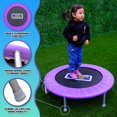 thumbnail image 3 of Sportspower My 1st Trampoline 36" Indoor/Outdoor Mini Rebounder Trampoline with No-Gap Padded Cover, for Toddlers & Kids Aged 3 to 10, Max Weight Capacity 220 LBS - PURPLE, 3 of 6