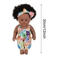 thumbnail image 6 of KOYPTL 10 inch Reborn Baby Dolls, Realistic African American Baby Girl Doll with Outfits and Curly Hair, Washable Baby Doll for Kids Ages 3-8, Roleplay Toy Christmas Birthday Gifts for Kids, 6 of 9