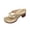 X-Gold, variant on HomeDM Chunky Heels Thong Sandals for Women Round Open Toe Flip-Flops Comfort Summer Beach Vacation Sandals, Black Size 5.5