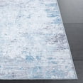 thumbnail image 6 of SAFAVIEH Malibu Fredrick Distressed Polyester Area Rug, Gray/Light Blue, 8' x 10', 6 of 13