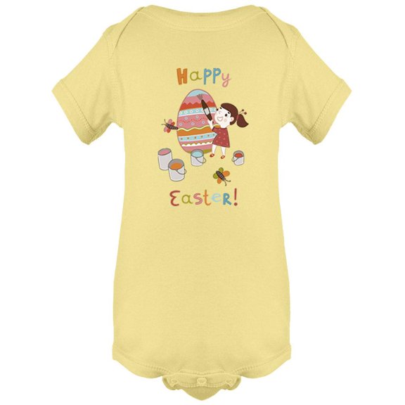 Happy Easter! Girl Bodysuit Infant -Image by Shutterstock,  24 Months
