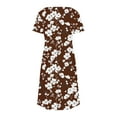 thumbnail image 6 of Patlollav 2025 Womens Fashion Summer Print Short-Sleeved V-Neck Casual Dress, 6 of 6