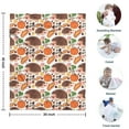 thumbnail image 4 of Fall Hedgehog Pumpkin Blanket,Comfortable Soft Flannel Throw Blanket,All Season,Warm Lightweight Blankets for Sofa Bed Couch Living Room Chair,30"x40", 4 of 4