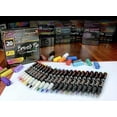 20 Brush Tip Acrylic Paint Pens, Classic and Metallic Color Combination