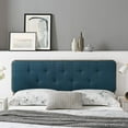 thumbnail image 7 of Collins Tufted Full Fabric and Wood Headboard, Gray Azure, 7 of 7