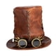 thumbnail image 2 of Steampunk, sombrero de Jazz, equipo Retro Steampunk con gafas, sombrero estilo Steampunk gótico de cuero PU, tocado para Cosplay de, 2 of 9