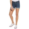 thumbnail image 1 of Tommy Jeans Womens Curvy Cuffed Denim Shorts, 1 of 1