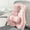 Pink, variant on Ergonomic Orthopedic Lumbar Support Pillow Adjustable Backrest Cushion for Chair Desk and Car Seat Comfort