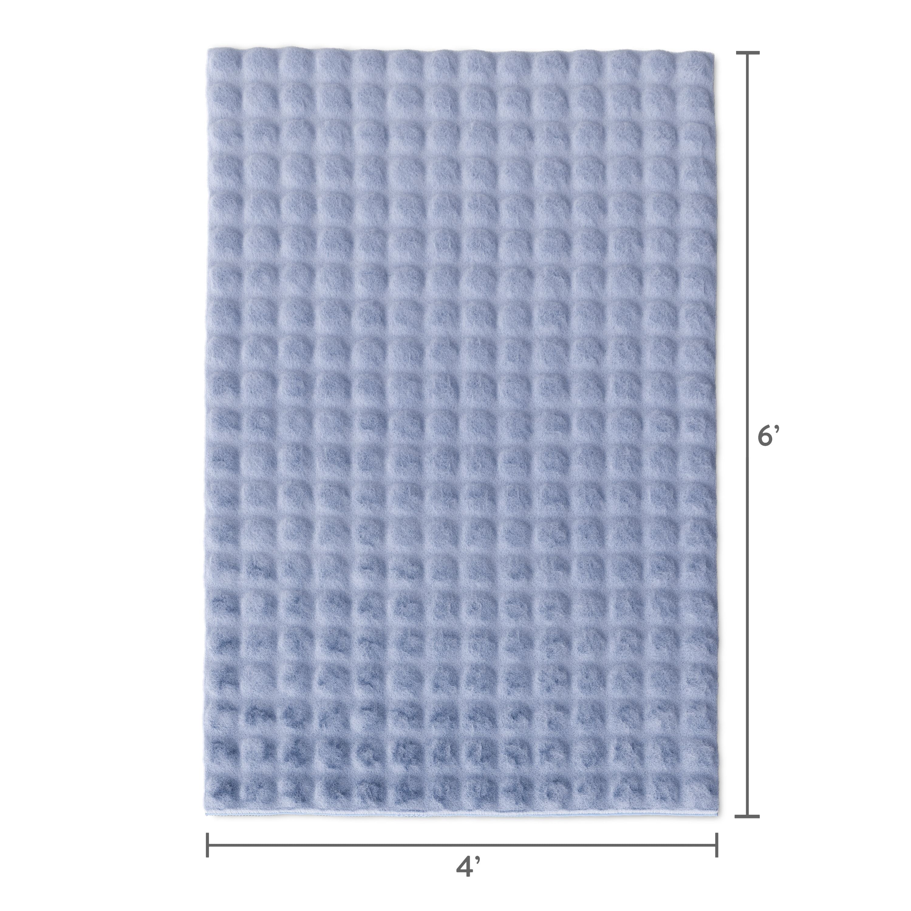 Mainstays Kids Light Purple Bubble Fur Area Rug, 4' x 6'