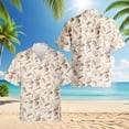 thumbnail image 2 of Netecom Bread Pattern Hawaiian Shirt for Men, Vintage Style, Button Down Summer Beach Short Sleeve, S-5XL, 2 of 6