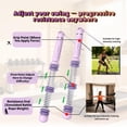 thumbnail image 3 of Cuerdas de Batalla sin Cuerda Ajustables YUSAVHO para Gimnasio en Casa Morado, 3 of 7