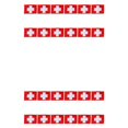 thumbnail image 4 of Guardoinrt 12PCS Flag Flags Banner Hand Waving National Flag Pride Flag Switzerland 2Set, 4 of 6