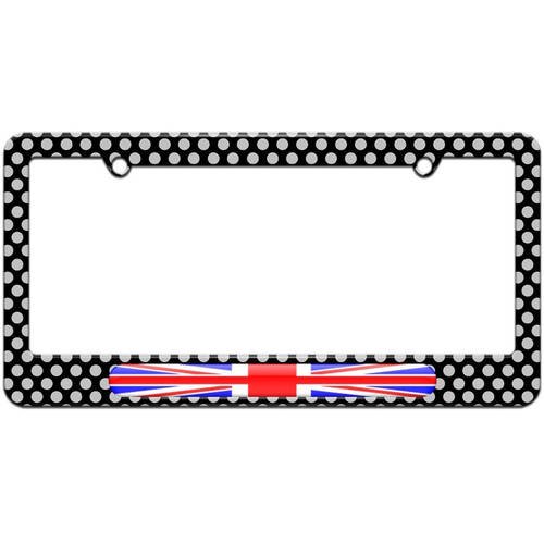UK Flag United Kingdom, British Flag License Plate Tag Frame, Multiple Colors