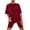 Red, variant on Jamicy Womens Loungewear Fashion Printed Round Neck Summer Short Sleeve Top with Shorts Casual Woemn's Pajamas Set Plus Size Home Wear