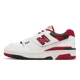thumbnail image 2 of New Balance 550 NB White Team Red Men Unisex Casual Lifestyle Shoes BB550SE1-D, 2 of 5