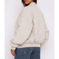 thumbnail image 4 of Campera PRETTYGARDEN Acolchada Bomber Beige Mediana, 4 of 4