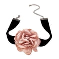 thumbnail image 3 of Gargantilla de flores para niña, cinturón, ligero, cómodo, gótico, rosa, con cordones, para cumpleaños, vestido de novia, accesorios de joyería Collar, 3 of 8