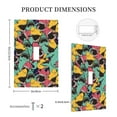 thumbnail image 5 of Kll Angry Shark Pattern Wall Plate,Gloss Finish,Standard Size 1 - 5" X 3", Polycarbonate Thermoplastic,Electric Receptacle Plug Covers, 5 of 8
