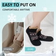 thumbnail image 4 of UNEEI Fuzzy Slipper Socks with Non-Slip Grips, Cozy Plush Warm Winter House Socks, Fluffy Thick Indoor Sleep Socks Gift for Ladies, 4 of 7