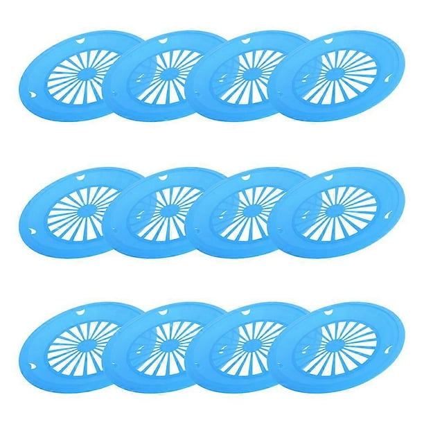 Elegant Barbecue Plate 12Pcs Blue Square Plastic Dinnerware Great For Camping Family Gatherings And BBQs