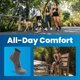 thumbnail image 2 of Calcetines Balega Hidden Comfort Quarter para running, negros, talla grande, 2 of 8