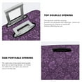 thumbnail image 5 of Lsque Retro Florals Purple Printed Luggage Cover, Travel Luggage Protector,Scratch and Dirt Resistant, Fits 18-32 Inch Luggage - Small, 5 of 9