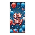thumbnail image 2 of 4th of July Door Cover Decoration,250 Anniversary Patriotic Door Cover,Red Blue and White American Flag Bow Door Banner,Veterans Day Memorial Day Decor,Independence Day Party Supplies(2D, 35x70 inch), 2 of 3
