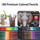 thumbnail image 2 of Kit de pintura de lápiz de color Kalour180, suministros de arte de plomo de color metálico, juego de plomo de 180 colores, 2 of 5