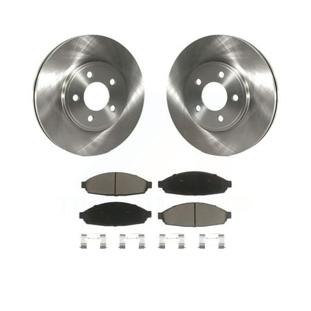 Mercedes-Benz Drilled Front Car & Truck Brake Disc Rotors Front Drilled & Slotted Brake Rotors + Ceramic Pads Kit For Ford Fusion, Mazda 6, Lincoln MKZ, Mercury Milan | 10 Year Warranty