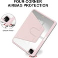 thumbnail image 5 of elitegadget Case for iPad Air 11 Inch M2 6th Generation (2024) - 360 Degree Rotation Protective Stand Clear Back Cover Case (Pink), 5 of 5