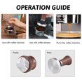 thumbnail image 4 of Amdohai Coffee Distributor and Tamper 3-in-1 58mm Professional Espresso Hand Coffee Hammer Tamping Kit with Universal Base Portable Espresso Machines Accessories for Kitchen, 4 of 8