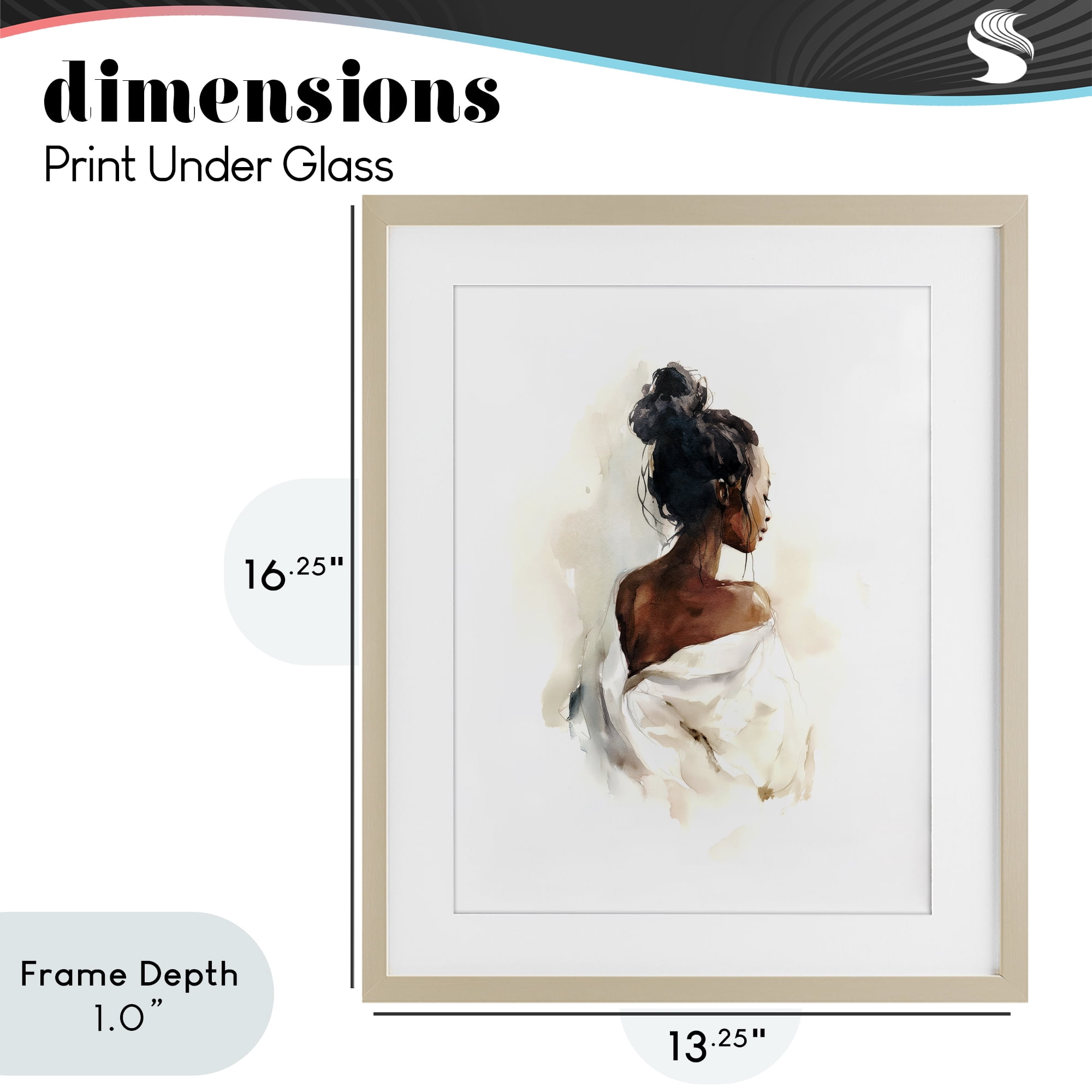 Stupell Industries Chic From Behind Birch Framed Print Under Glass, design by Svetlana Aleynikova